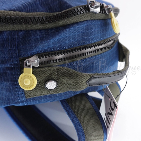 Kipling Seoul Backpack Laptop Travel Bag KI6363 Polyester Worker Blue Multi $134 main image 10